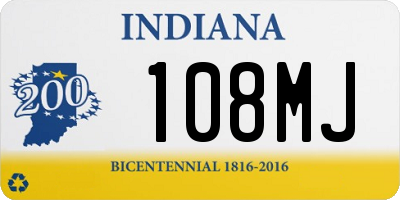 IN license plate 108MJ