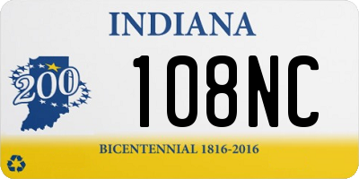 IN license plate 108NC