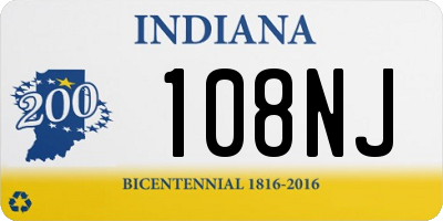 IN license plate 108NJ