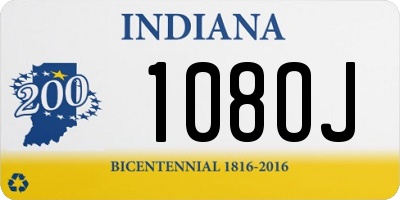 IN license plate 108OJ