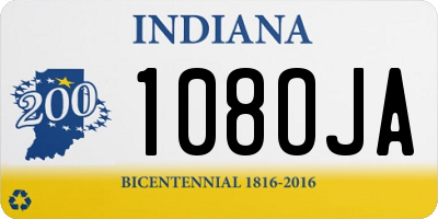 IN license plate 108OJA