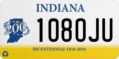 IN license plate 108OJU