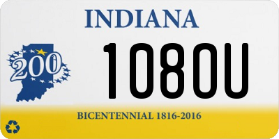 IN license plate 108OU