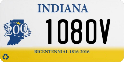 IN license plate 108OV