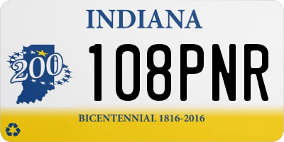 IN license plate 108PNR