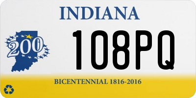 IN license plate 108PQ
