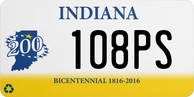 IN license plate 108PS
