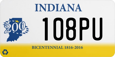 IN license plate 108PU
