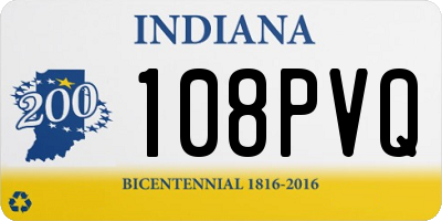 IN license plate 108PVQ