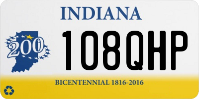 IN license plate 108QHP