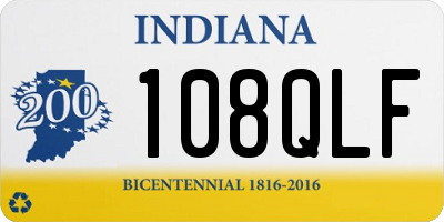 IN license plate 108QLF