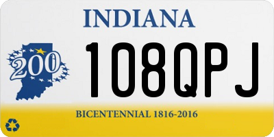 IN license plate 108QPJ