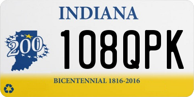 IN license plate 108QPK