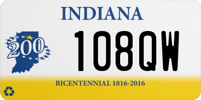 IN license plate 108QW