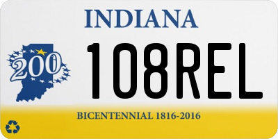 IN license plate 108REL