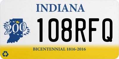 IN license plate 108RFQ