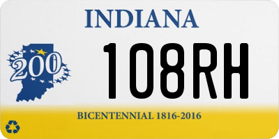 IN license plate 108RH