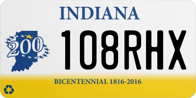 IN license plate 108RHX