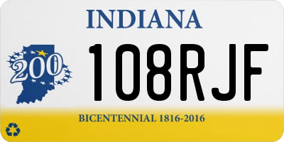 IN license plate 108RJF