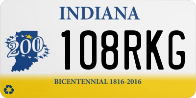IN license plate 108RKG
