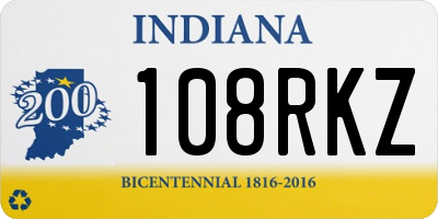 IN license plate 108RKZ