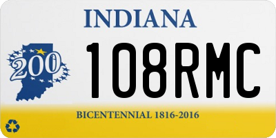 IN license plate 108RMC