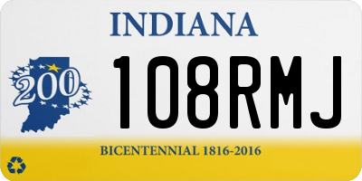IN license plate 108RMJ