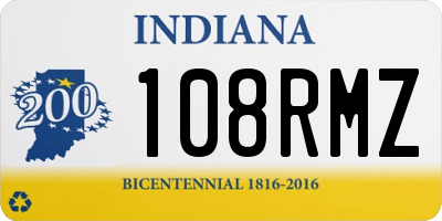 IN license plate 108RMZ