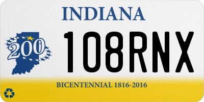 IN license plate 108RNX
