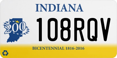 IN license plate 108RQV
