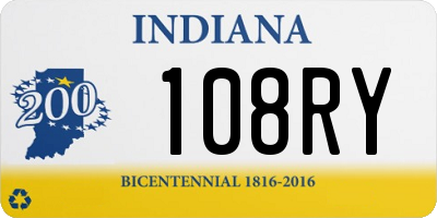 IN license plate 108RY
