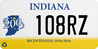 IN license plate 108RZ