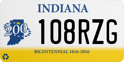 IN license plate 108RZG