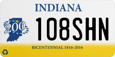 IN license plate 108SHN