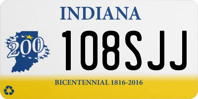 IN license plate 108SJJ