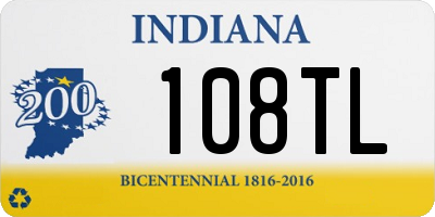 IN license plate 108TL