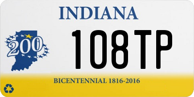 IN license plate 108TP