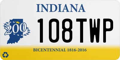 IN license plate 108TWP