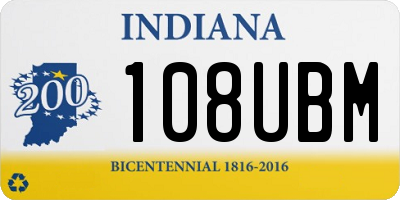 IN license plate 108UBM