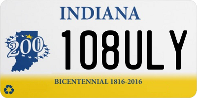 IN license plate 108ULY