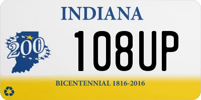 IN license plate 108UP