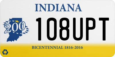 IN license plate 108UPT