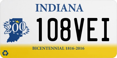 IN license plate 108VEI
