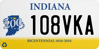 IN license plate 108VKA