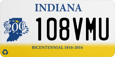 IN license plate 108VMU