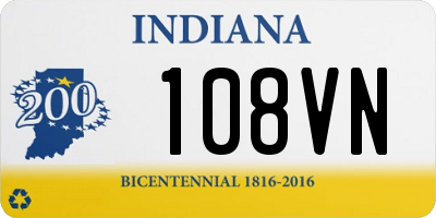 IN license plate 108VN