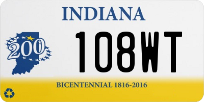 IN license plate 108WT