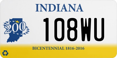 IN license plate 108WU