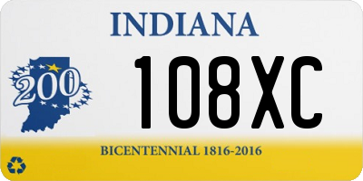 IN license plate 108XC