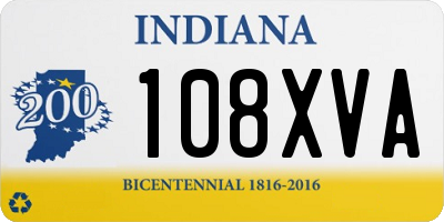 IN license plate 108XVA